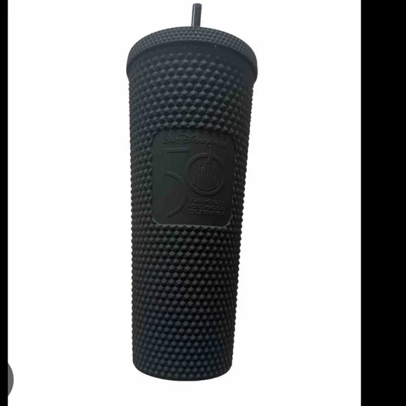 STARBUCKS Walt Disney World 50th Anniversary Geometric Black Tumbler -New - Picture 7 of 7